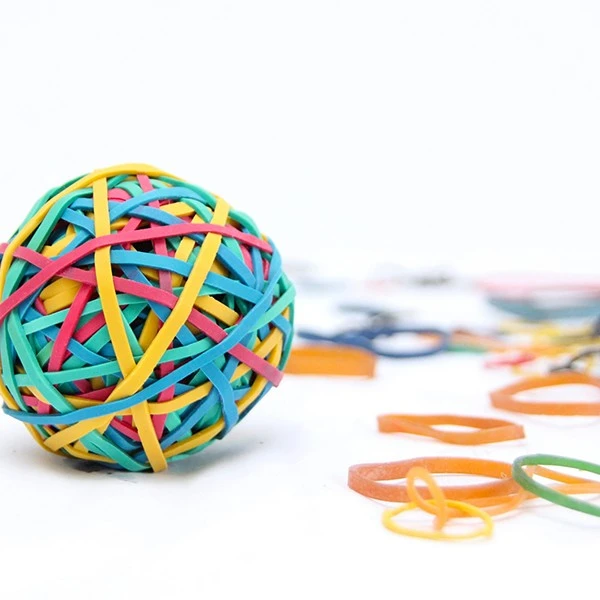 Colorful Rubber Band Elastic Ball Colorful Rubber Band Elastic Ball
