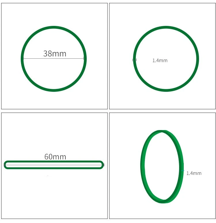 Reusable Green Eco Rubber Bands Reusable Green Eco Rubber Bands