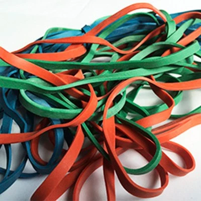 bright colored rubber bands