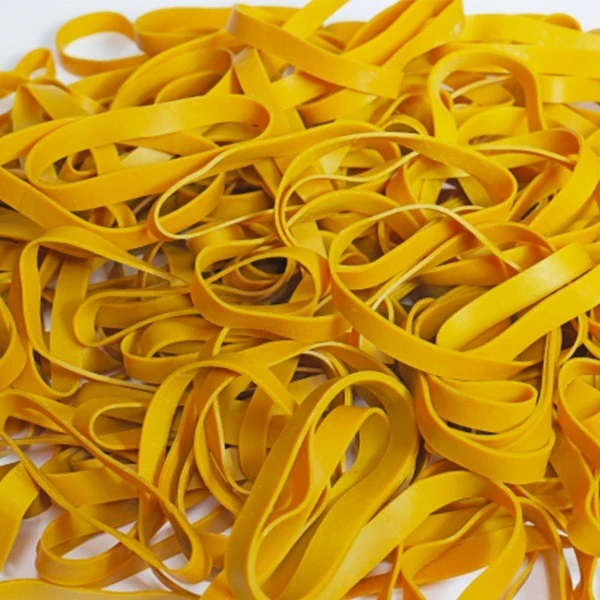 Large yellow industrial rubber band
