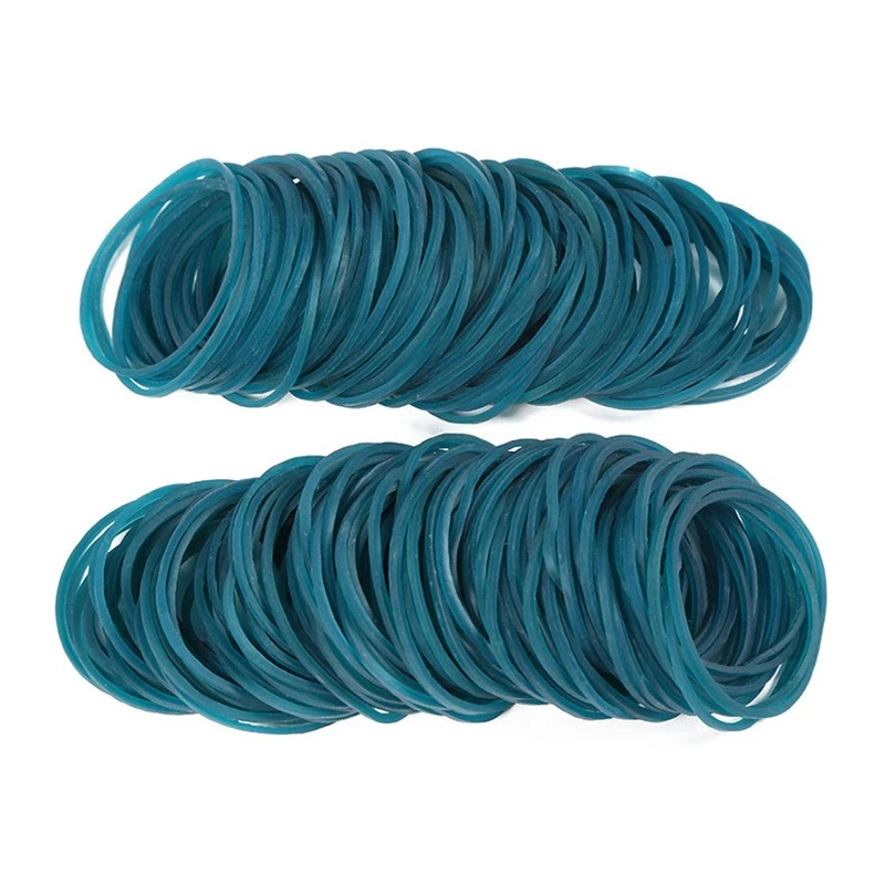 Light Blue Heavy-Duty Office Rubber Bands
