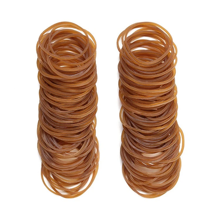 Extra strong light brown natural latex rubber bands