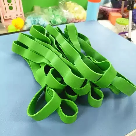 Biodegradable lime green eco rubber bands Biodegradable lime green eco rubber bands
