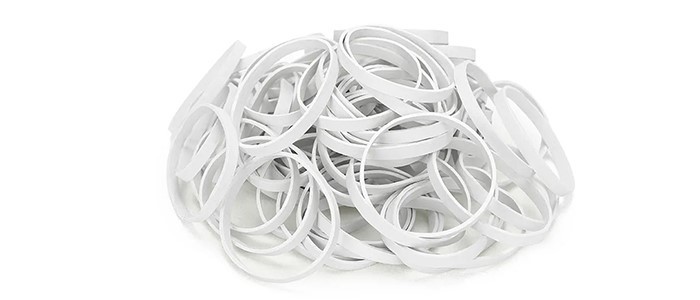 white rubber band white rubber band