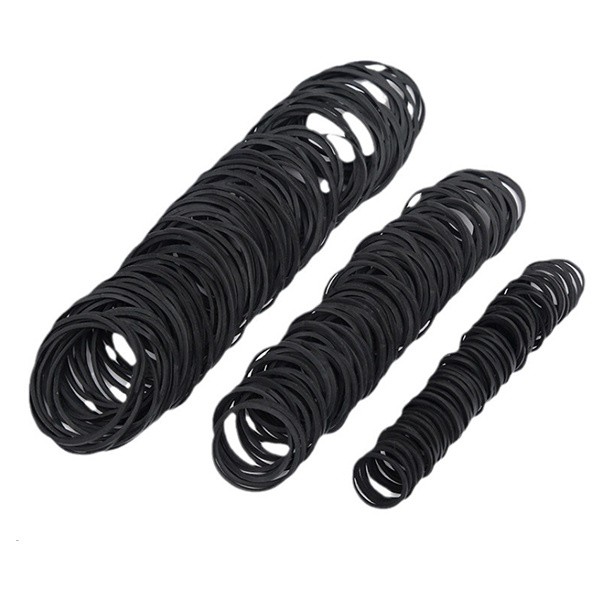 Mini Black Rubber Bands