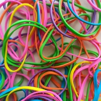 Neon colored rubber bands for vibrant bracelet making