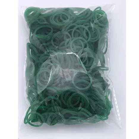 Small green rubber bands kit for DIY crafts projects Small green rubber bands kit for DIY crafts projects