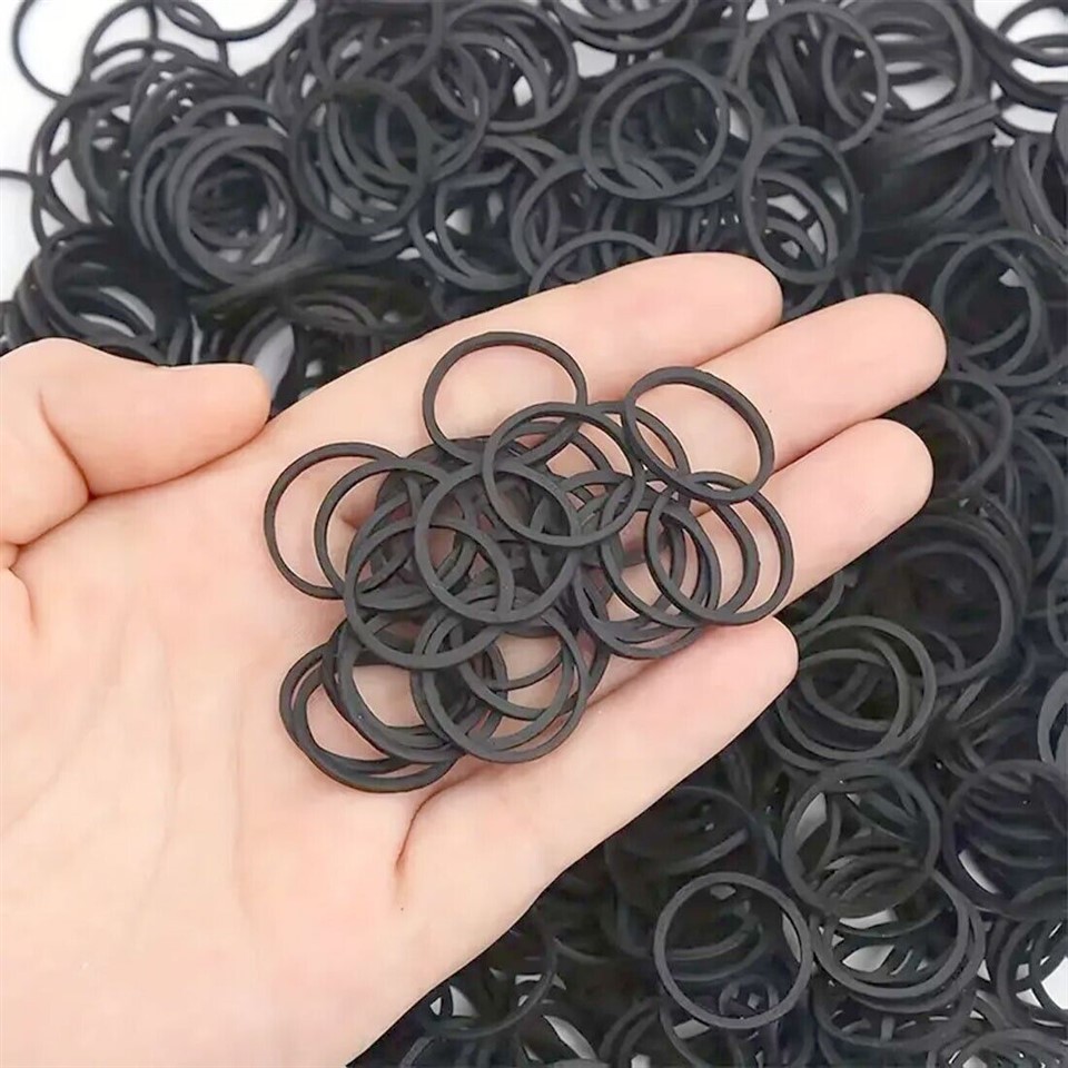 Small Rubber Bands Black