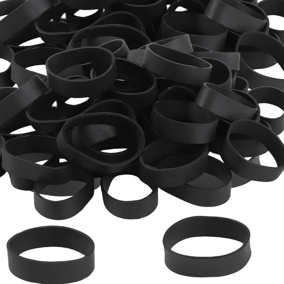 small wide black rubber bands for crafts