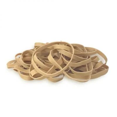 What factors affect rubber aging in rubber bands?