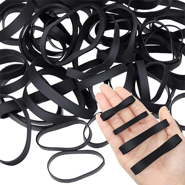 Heavy-duty large black rubber bands for industrial use Heavy-duty large black rubber bands for industrial use
