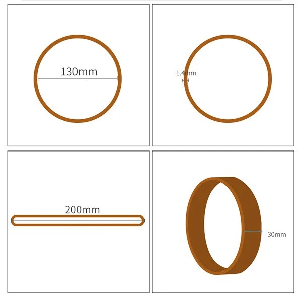 Jumbo thick natural color binding bands
