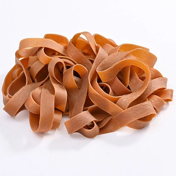 Heavy-duty wide elastic bands for industrial bundling