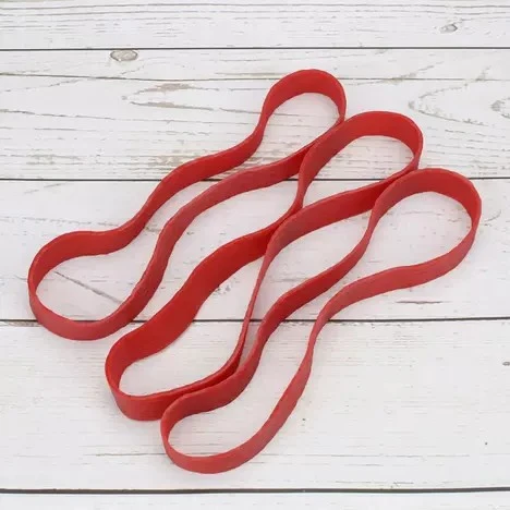 High-elasticity wide red rubber bands High-elasticity wide red rubber bands